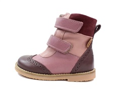 Pom Pom winter boot dark plum/rose with TEX